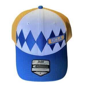 NEW Colosseum 2400 Diamond UCLA Bruins Trucker Snapback Hat Adjustable Men